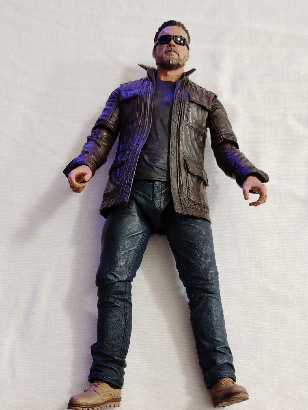 The Terminator Male Action Figure with Brown Jacket and Black Pants